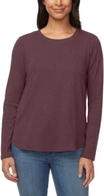 KIRKLAND подпись женщин длинным рукавом Slub футболка, S - Изображение 1 из 2