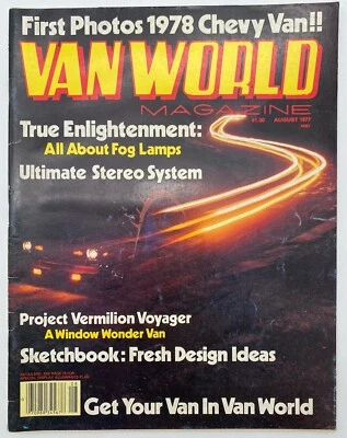 Van World Magazine-August 1977 Custom Vans First Look At 1978 Chevy Van - Image 1 of 4