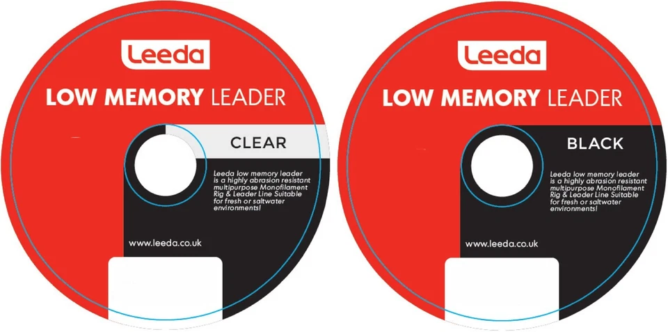 Leeda Profil Memory Free Monofilament Leader Fishing Line Mono Clear / Black - Image 1 of 3