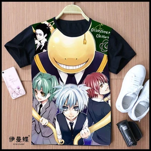 Cosplay Assassination Classroom Anime Manga T-Shirt Kostüme Polyester Schwarz - Picture 1 of 4