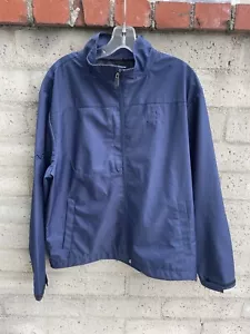 PING Collection Golf Light Rain Wind Jacket Windbreaker Full Zip Size Large Blue - Picture 1 of 24