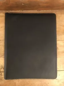 2005 Blue Sky Portfolio Black Leather With Calculator Meeting Notes Organizer - Picture 1 of 4