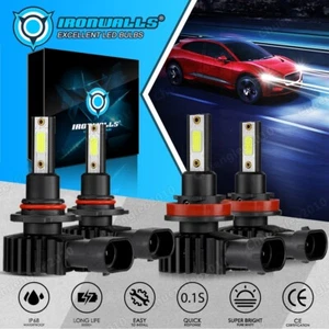 Combo 9005 H11 Kit de conversión de bombillas LED haz alto bajo 6000K blanco frío - Imagen 1 de 15
