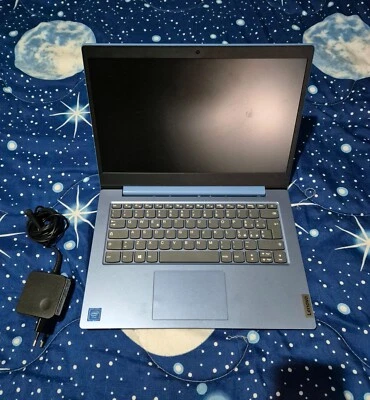 computer portatile usato lenovo blu ghiaccio Windows 10 schermo da 14 pollici  - Immagine 1 di 3
