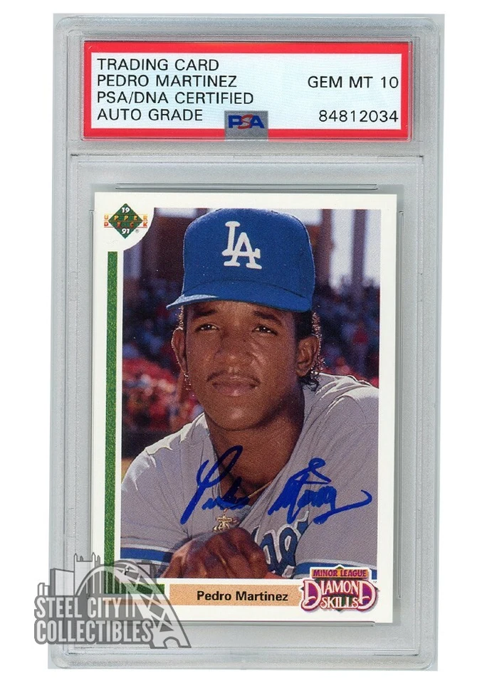 Pedro Martinez 1991 Upper Deck Final Edition Auto Rookie Card #2F PSA/DNA 10 - Image 1 of 1