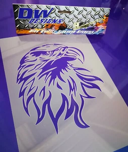 Bald Eagle head mylar airbrush art craft stencil - Picture 1 of 2