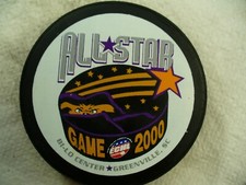 ECHL '00 All Star Game Greenville Official League Logo Hockey Puck Collect Pucks
