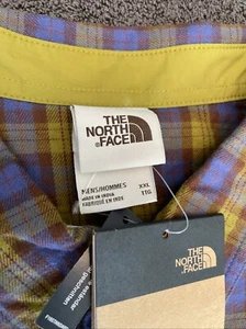 North Face Flanellhemd Herren XXL gestreift Knopf Langarm Neu mit Etikett - Bild 1 von 13