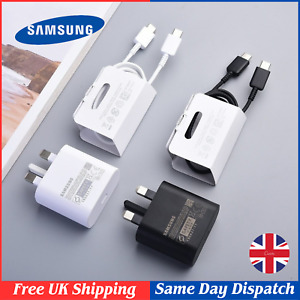 Genuine 25W Fast Charger Adapter & Charging Cable For All USB C Ported Phones UK