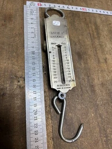 peson Ressort Poket 25 kilos outil ancien OLD TOOL BALANCE Chasse Réf N.22 - Picture 1 of 5