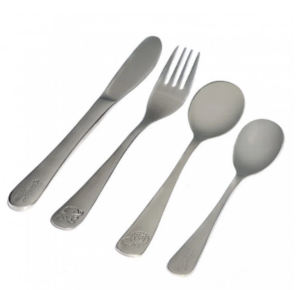 REER 2304 Kinderbesteck Edelstahl 4 Teilig - Bild 1 von 1