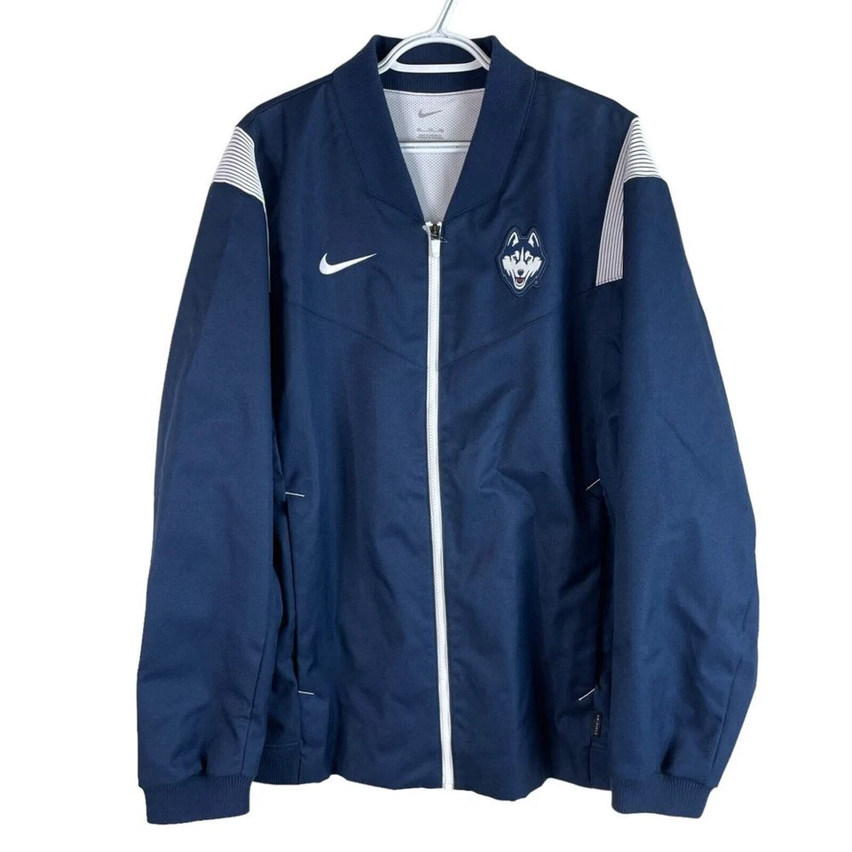 NEW Nike UCONN Huskies On Field Official Team Issued Full Zip Jacket Mens 2XL - Image 1 of 4