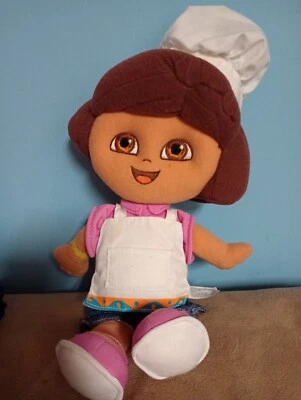 Juguete suave de peluche Dora The Explorer Baker Chef 15" Stuffie Fisher Price Mattel 2005 Foto 1 de 4