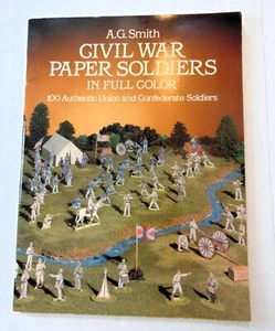 Vintage Civil War Paper Soldiers 1985 Classroom Supplies Home School History - Imagen 1 de 4