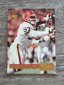 1992 GOLD MVP #3 Clay Matthews Cleveland Browns / USC Trojans - Picture 1 of 2