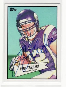 TOBY GERHART MINNESOTA VIKINGS 2010 TOPPS #52B-34 STANFORD AUTOGRAPHED CARD - Picture 1 of 1