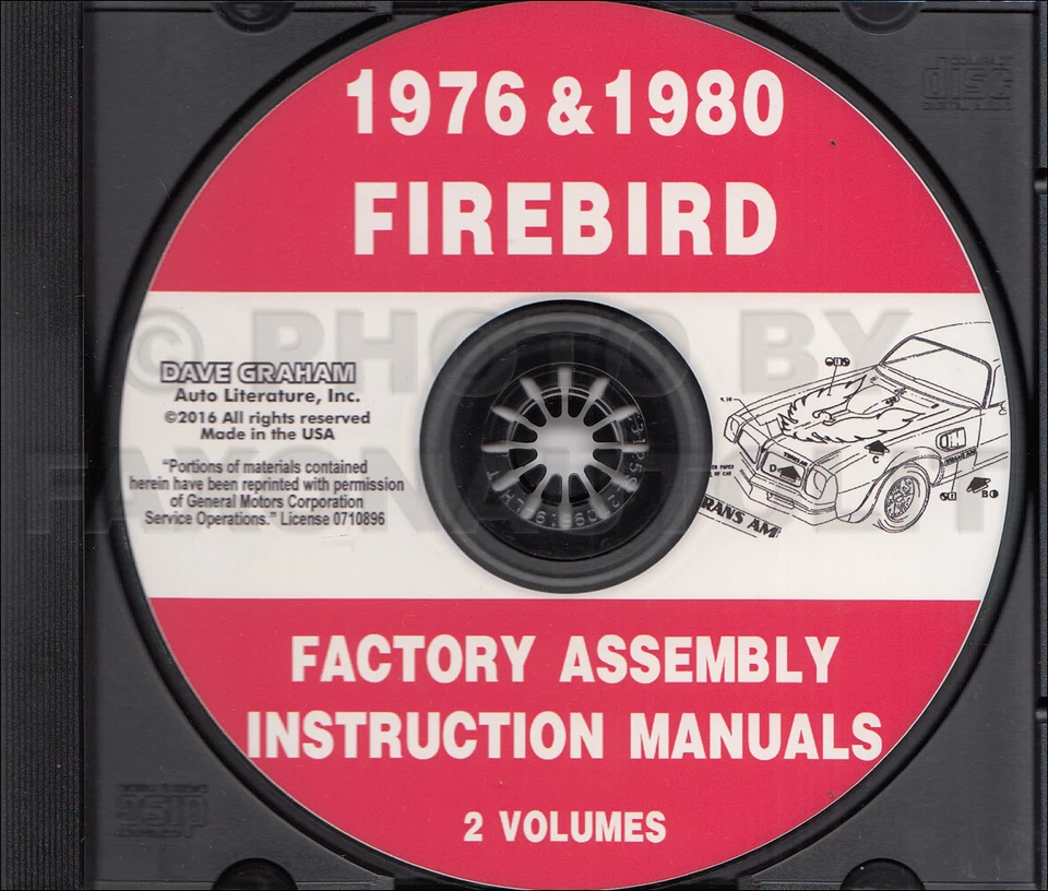 1976 and 1980 Firebird and Trans Am CD Assembly Manual 76-80 Pontiac Formula - Image 1 of 1