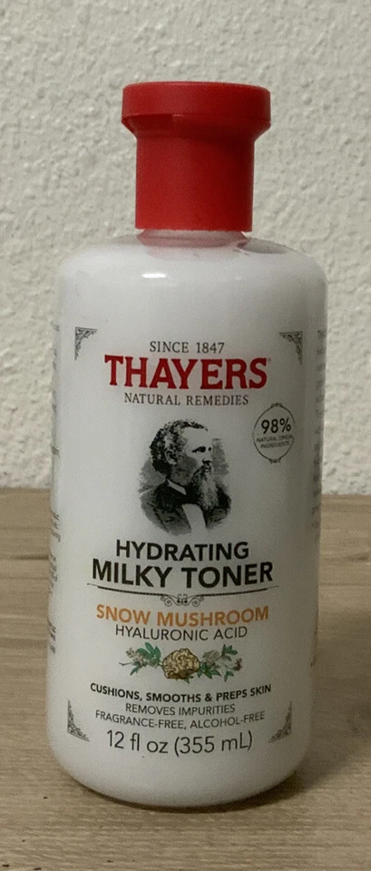 THAYERS Milky Face Toner Skin Care with Snow Mushroom and Hyaluronic Acid Natur