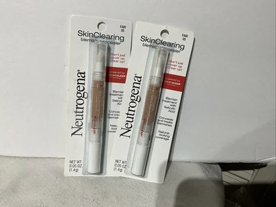 Neutrogena Skin Clearing Blemish Concealer FAIR 05 Lot Of 2 New Sealed - Image 1 of 3