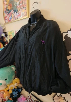 Chaqueta Bombardero De Colección Años 90 00 Joe Camel Seda Grande Cigarrillo Fumar Promo Mercancía Foto 1 de 4