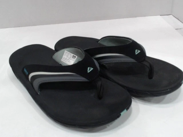 UsedGood - Reef Womens Girls Slap 3, Black/Black/Aqua, 9 - Image 1 of 4