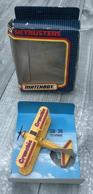Matchbox Skybusters Stearman Cadbury’s Crunchie SB39/A Boxed Vintage 1992 - Image 1 of 4