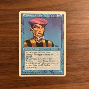 Magic The Gathering Prodigal Sorcerer casi nuevo 4ª edición 1995 Magic The Gathering Magic The Gathering TCG - Imagen 1 de 2