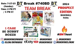 ESTUCHE DE BÉISBOL DE LOS ANGELES DODGERS 2024 edición Prospect 20 CAJA Break #740BD - Imagen 1 de 1