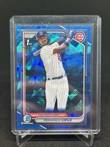 2024 Bowman Chrome Sapphire FERNANDO CRUZ 1st Bowman #BCP-197 Chicago Cubs - Picture 1 of 2