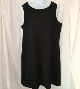 Perceptions NY By Irene B. Black Sheath Midi Dress Women's Size XL Career Lined - Picture 1 of 6