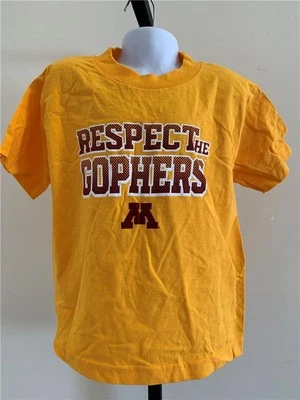 New Minnesota Golden Gophers Youth Sizes S-M Yellow Shirt - Image 1 of 3