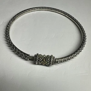 Vintage Barbara Bixby SS/18 K Charm Bangle Bracelet - Picture 1 of 4