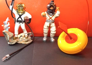 Penn Plax & Fisher Price DEEP SEA Divers - Vintage Bubbler & Floater 1972 -1981 - Picture 1 of 7