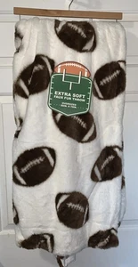 ARTISAN 34 Coperta calcio oversize extra morbida peluche pelliccia sintetica 50” x 70” nuova con etichetta - Foto 1 di 7