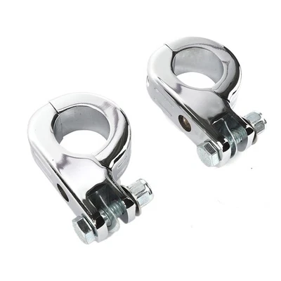 Kit de montaje de abrazadera de clavija de pie protector de carretera de 1,25" para motor Harley Tour Glide Foto 1 de 4