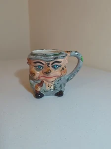 Taza de cerámica Kreiss Psycho de colección cara sucia con cerveza y ojos con joyas - Imagen 1 de 12