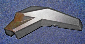 YAMAHA GRIZZLY 700 FRONT BUMPER BLACK PLASTIC GUARD,COVER LEFT SIDE 2UD-F842M-00 - Picture 1 of 2