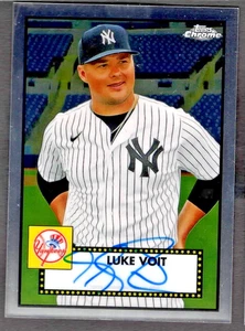 2021  Luke Voit Topps Chrome Platinum Baseball Auto Yankees PA-LV - Picture 1 of 2