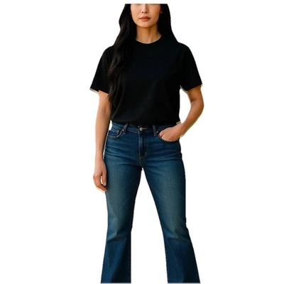 Levi's 515 Womens Jeans sz 12 Blue Denim Bootcut Dark Wash High Rise Stretch - Image 1 of 4