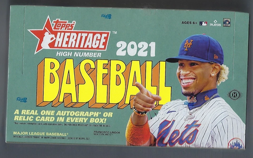 Topps 2021 Heritage High Number Baseball Hobby Box 24 Packs/9 Cards - Image 1 of 1