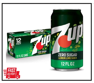 Zero Sugar 7-Up Soda, 12 Oz., Paquete de 12 Foto 1 de 2
