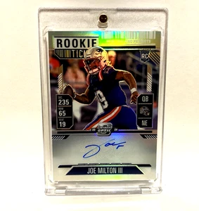 Joe Milton III 2024 Panini Contenders Optic Rookie Ticket On Card Auto RC HOLO - Picture 1 of 2