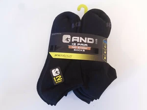 AND1 schwarz 12 Paar ProPlatin No-Show Socken Bogen Kompression Proplatin - Bild 1 von 2