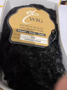 EI WIG 100% Human Hair Wig STYLE LIZA NATURAL COLOUR RRP £34.99 - Picture 1 of 3