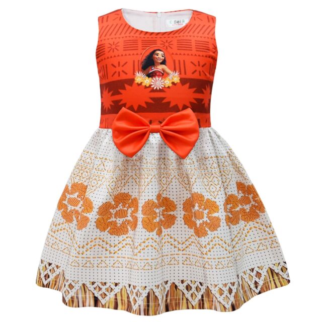 Vestido Moana Adulto E Infantil