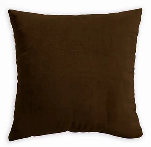Mf35a Bright Brown Plain Silky Soft Velvet Cushion Cover/Pillow Case Custom Size - Picture 1 of 7