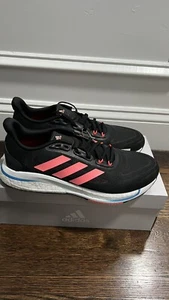 Size8 Adidas Supernova + GX0535 Women's Core Black/Acid Red/Turbo Running Shoes - Picture 1 of 11