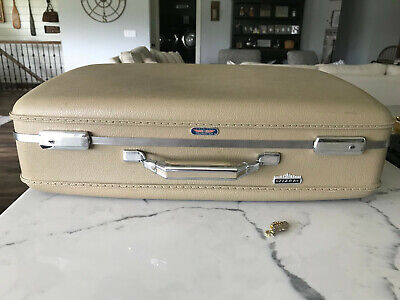 VTG American Tourister Tiara FAWN 25” Luggage Travel Suitcase W/KEY~ ORIG BOX • 29.99£