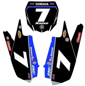 Gráficos de matrícula para calcomanías Yamaha YZ 250f YZ250f 2019-2023 - Imagen 1 de 1