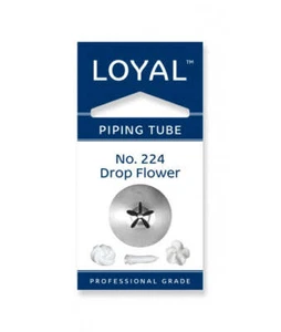 No.224 Drop Flower Loyal Standard Stainless Steel Piping Tip - Picture 1 of 1